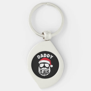 Daddy Claus Santa Claus Funny Christmas Matching P Key Ring