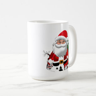 Daddy Claus with a Reindeer Coffee Mug