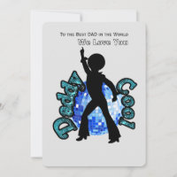 Daddy Cool Disco Dance Father Day CARD