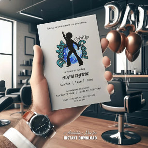 Daddy Cool Disco Dance Father Day Invitation