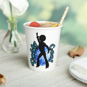 Daddy Cool Disco Dance Father Day Paper Cups