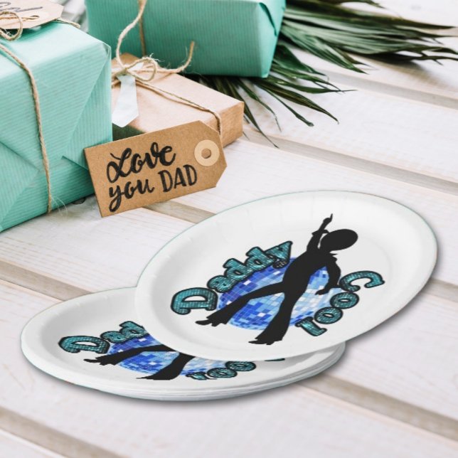 Daddy Cool Disco Dance Father Day Paper Plates (Creator Uploaded)