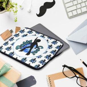 Daddy Cool Disco Dance Father's Day laptop sleeve