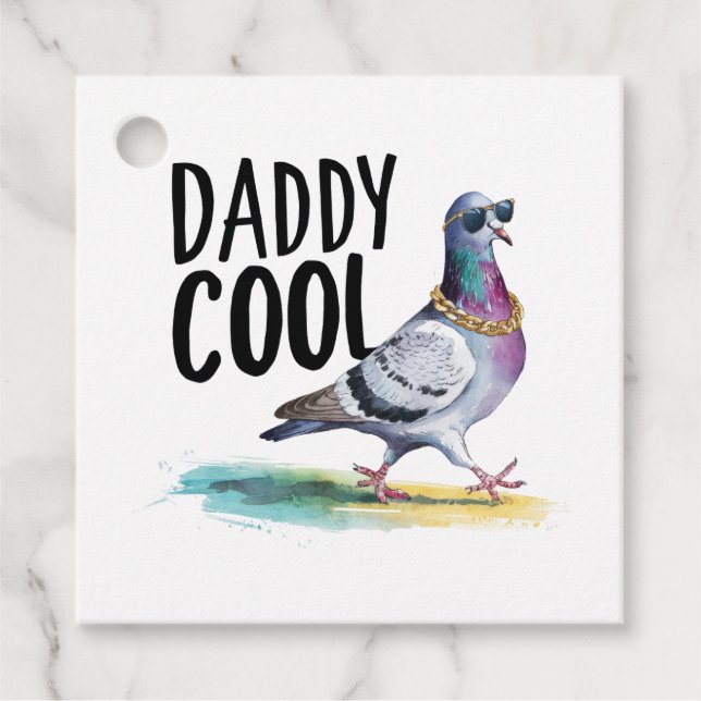 Daddy Cool Favour Tags (Front)
