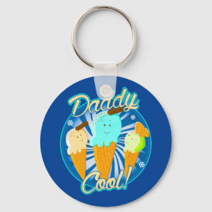 Daddy Cool Ice Cream Cones Key Ring