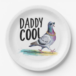 Daddy Cool Paper Plate