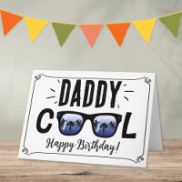 Daddy Cool Trendy Sunglasses Happy Birthday
