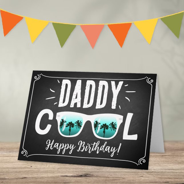 Daddy Cool Trendy Sunglasses Happy Birthday Card (Creator Uploaded)