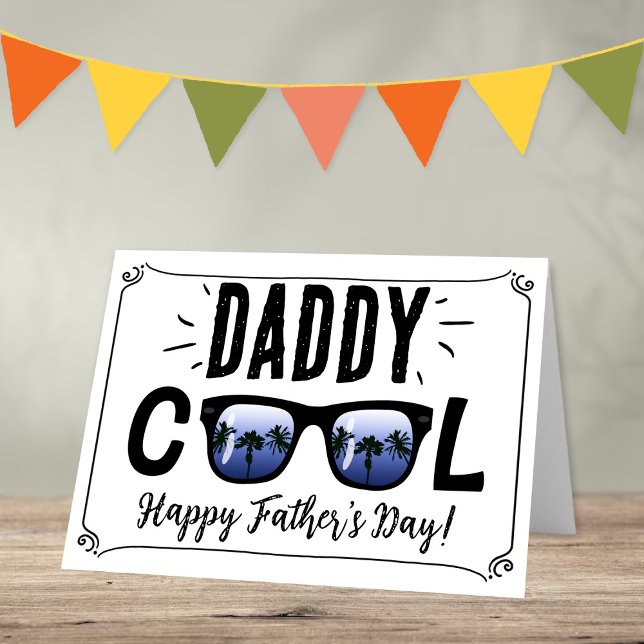 Daddy Cool Trendy Sunglasses Happy Father's Day Card (Creator Uploaded)
