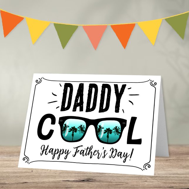 Daddy Cool Trendy Sunglasses Happy Father's Day Card (Creator Uploaded)