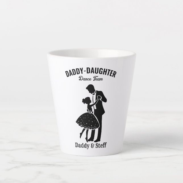 Daddy-Daughter Dance Team (4) T-Shirt Latte Mug (Front)