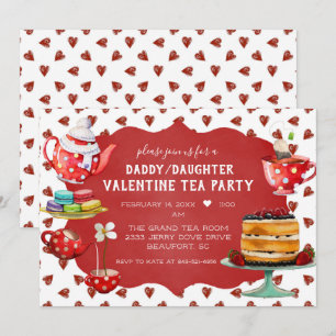Daddy/Daughter Valentine Tea Party Invitation