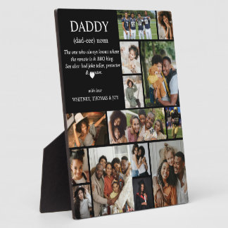 Daddy Definition Photo Collage Plaque