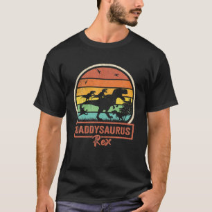 Daddy Dinosaur Daddysaurus Rex 4 Kids Father's Day T-Shirt