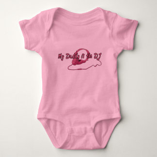 Daddy DJ for Girls Baby Bodysuit
