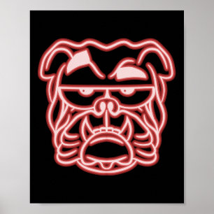 Daddy Dog Mum Dogfather Dog Lover English Bulldog Poster