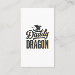 Daddy Dragon Vintage Engraving Shirt Design_1 Business Card