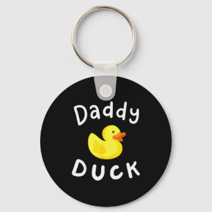 Daddy Duck Birthday Rubber Duck Lover Family Match Key Ring