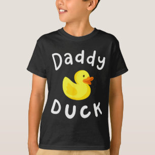 Daddy Duck Birthday Rubber Duck Lover Family Match T-Shirt
