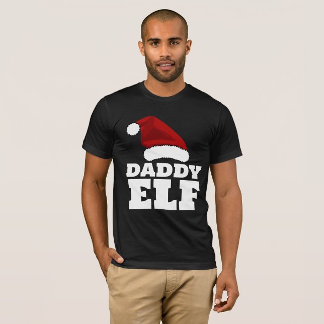 DADDY ELF DAD CHRISTMAS T-SHIRT (Front Full)