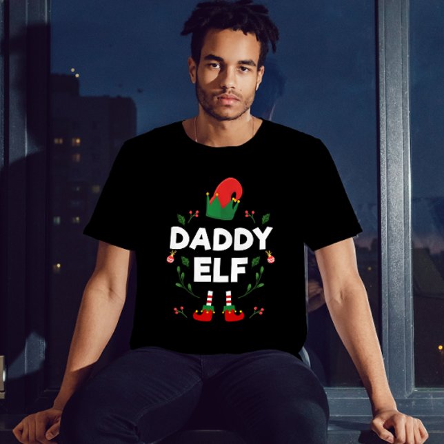 Daddy elf family matching christmas outfit name T- T-Shirt (Creator Uploaded)
