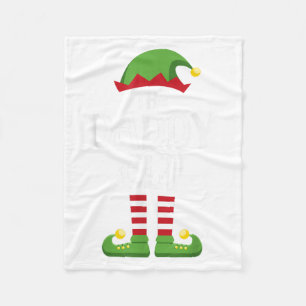 Daddy Elf Family Matching Group Christmas Dad _1 Fleece Blanket