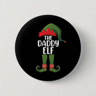 Daddy Elf Family Matching Group Christmas Dad 6 Cm Round Badge