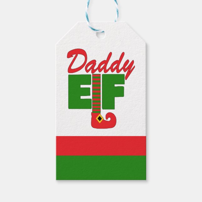 Daddy Elf  Gift Tags (Front)
