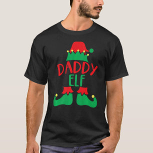Daddy Elf  Matching Family Christmas Costume T-Shirt