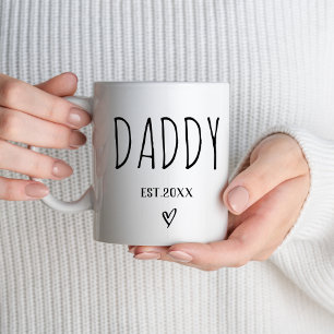 Daddy Est 2025 New Parents First Time Daddy To Be Coffee Mug
