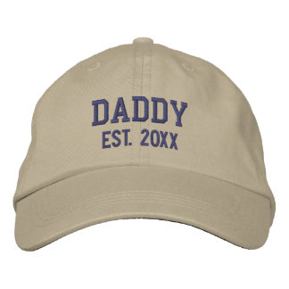 Daddy Est Established Personalised Embroidered Hat