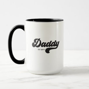 Daddy Established Retro Style Father's Day Mug
