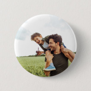 Daddy Father Dad Personalised Full Photo Gift 6 Cm Round Badge