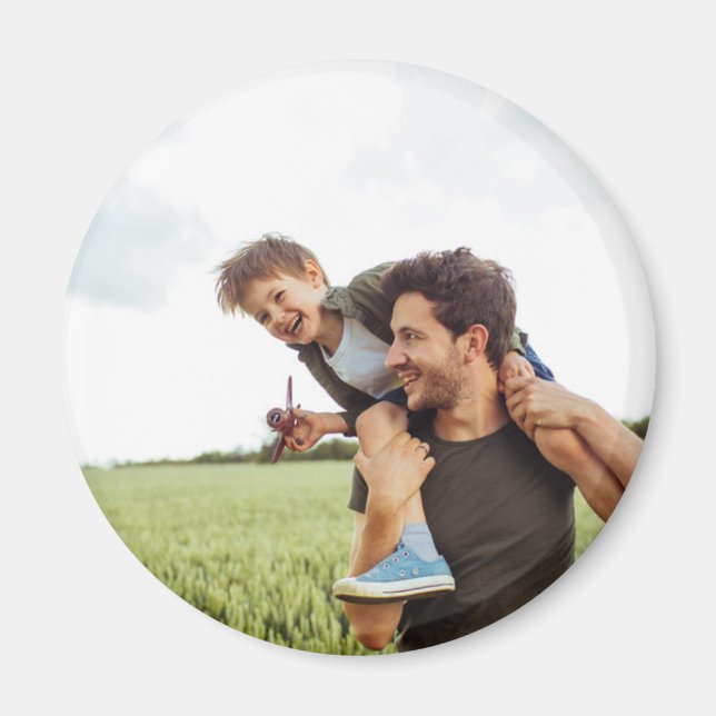 Daddy Father Dad Personalised Full Photo Gift  Magnet (Front)