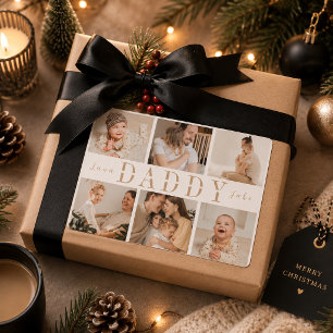 "Daddy" Fathers Day Collage Kids Photos Sticker