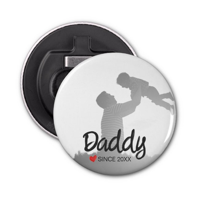 Daddy, first fathers day, first happy father bottle opener (Front)