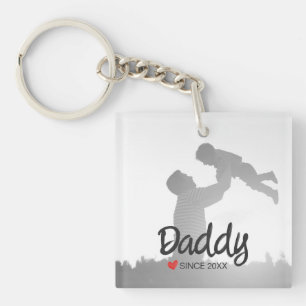 Daddy, first fathers day, first happy father key ring