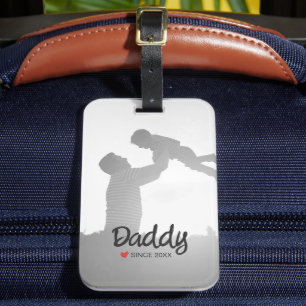 Daddy, first fathers day, first happy father luggage tag