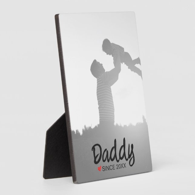 Daddy, first fathers day, first happy father plaque (Side)