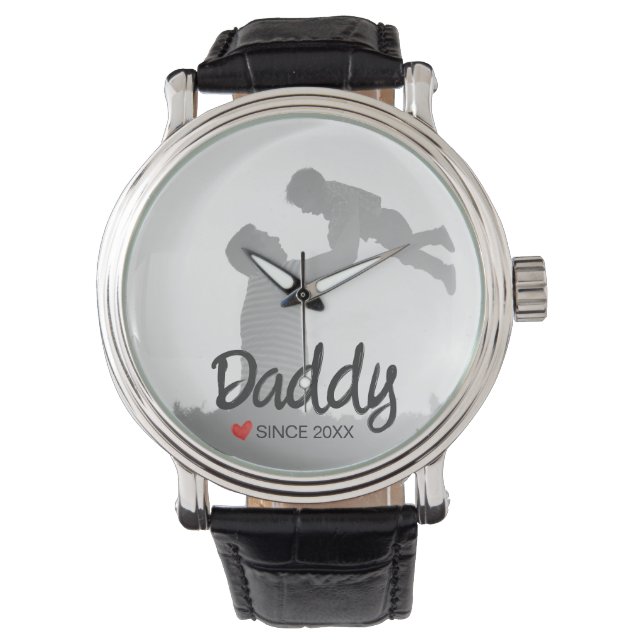 Daddy, first fathers day, first happy father watch (Front)