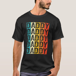 Daddy First Time Dad 1st Father's Day Retro Dad T-Shirt