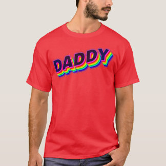 Daddy, Gay Daddy Bear , Retro LGBT Rainbow, LGBTQ  T-Shirt
