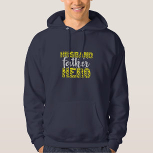 Daddy Gift Husband Father Hero Hoodie