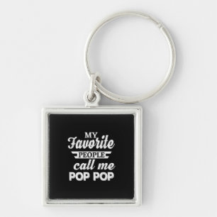 Daddy Gift My Favorite People Call Me Papa Key Ring