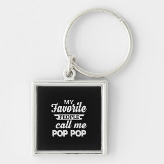 Daddy Gift My Favorite People Call Me Papa Key Ring