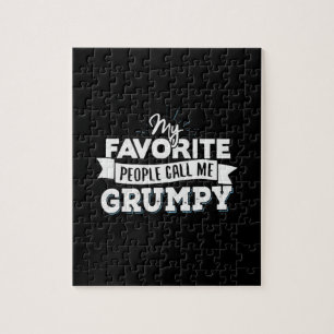 Daddy Gift My Favourite People Call Me Grumpy Jigsaw Puzzle