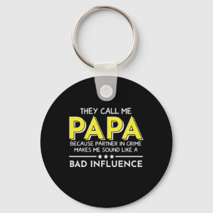 Daddy Gift They Call Me Papas Key Ring