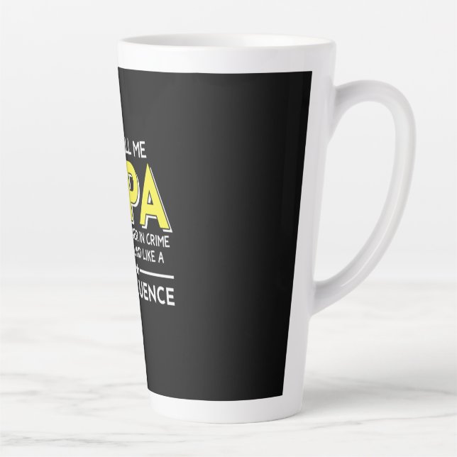 Daddy Gift They Call Me Papas Latte Mug (Right)