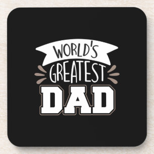 Daddy Gift World's Greatest Dad Coaster