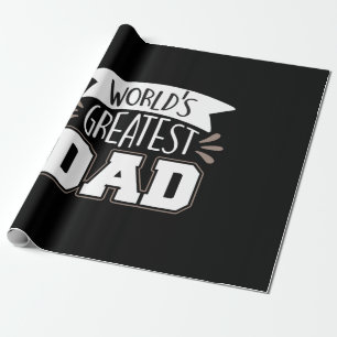 Daddy Gift World's Greatest Dad Wrapping Paper